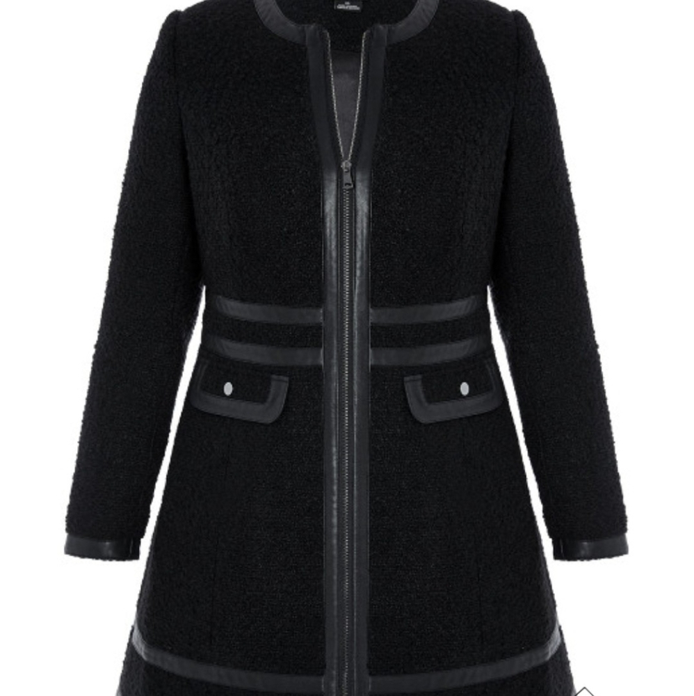 City Chic Winter Escape Coat NWT SZ14
